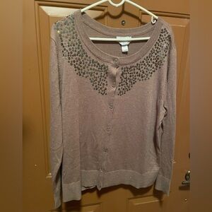 Lightweight, hand beaded sequinned cardigan. NEW without tag.